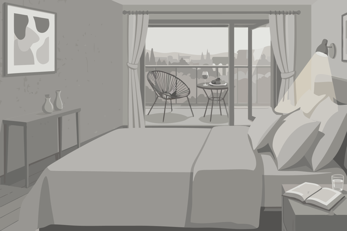 Studio with Garden View